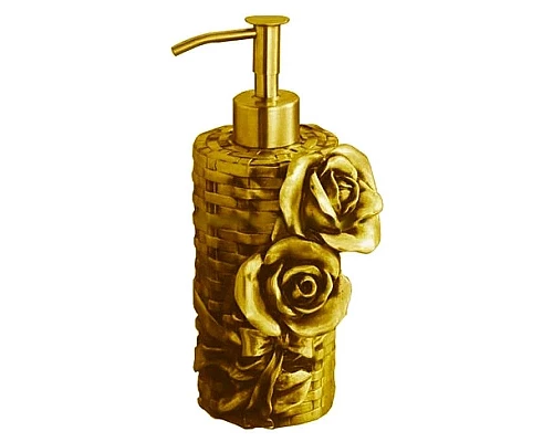 Заказать Дозатор жидкого мыла настольный золото Art&Max Rose AM-0091A-Do в магазине сантехники Santeh-Crystal.ru