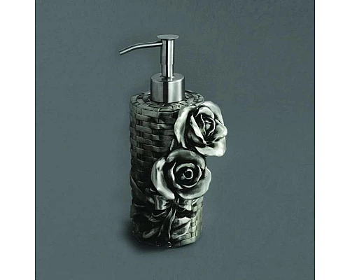 Купить Дозатор жидкого мыла настольный серебро Art&Max Rose AM-0091A-T в магазине сантехники Santeh-Crystal.ru
