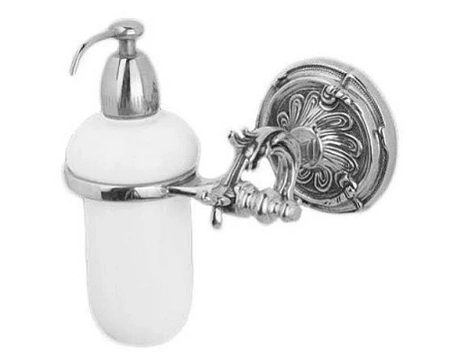 Купить Дозатор жидкого мыла с держателем хром Art&Max Barocco AM-1788-Cr в магазине сантехники Santeh-Crystal.ru