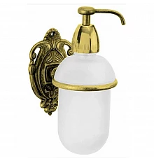 Дозатор жидкого мыла с держателем античное золото Art&Max Impero AM-1705-Do-Ant