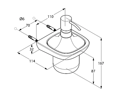 Купить Дозатор жидкого мыла Kludi Ambienta 5397605 в магазине сантехники Santeh-Crystal.ru