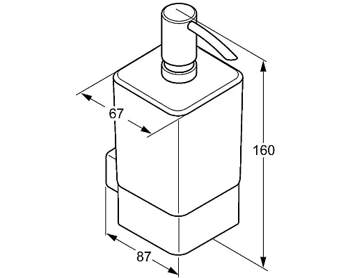 Приобрести Дозатор жидкого мыла Kludi E2 4997605 в магазине сантехники Santeh-Crystal.ru