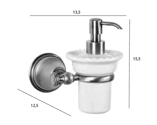 Приобрести Дозатор жидкого мыла золото Tiffany World Harmony TWHA108oro в магазине сантехники Santeh-Crystal.ru