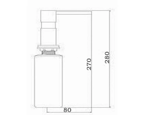 Заказать Дозатор для жидкого мыла Seaman SSA-013-Copper в магазине сантехники Santeh-Crystal.ru
