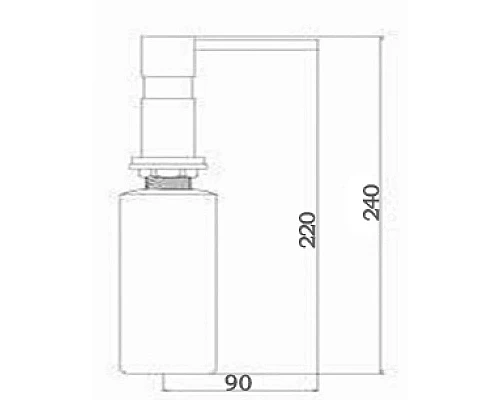 Заказать Дозатор для жидкого мыла Seaman SSA-011-Copper в магазине сантехники Santeh-Crystal.ru