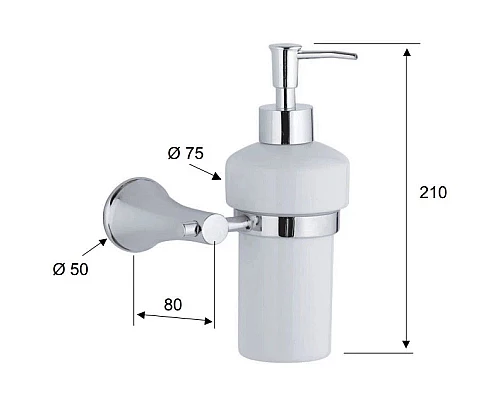 Заказать Дозатор Remer Delicata DE13CR в магазине сантехники Santeh-Crystal.ru