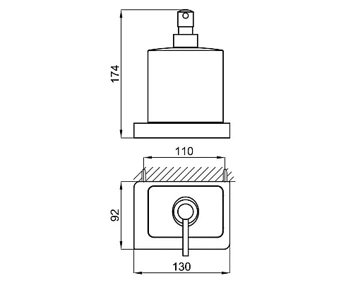 Приобрести Дозатор Noken Lounge N618434311 в магазине сантехники Santeh-Crystal.ru