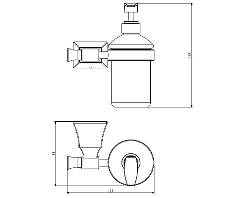 Заказать Дозатор Art&Max Genova AM-M-012-CR в магазине сантехники Santeh-Crystal.ru