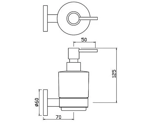 Заказать Дозатор Jaquar Continental ACN-CHR-1135N в магазине сантехники Santeh-Crystal.ru