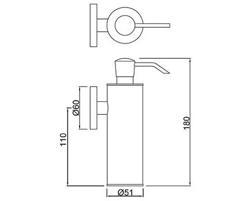 Заказать Дозатор Jaquar Continental ACN-CHR-1137N в магазине сантехники Santeh-Crystal.ru