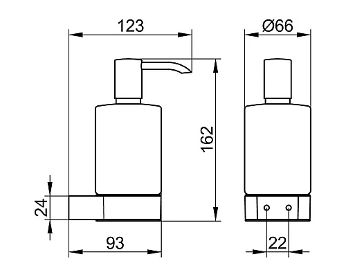 Приобрести Дозатор 250 мл KEUCO Plan 14953019000 в магазине сантехники Santeh-Crystal.ru