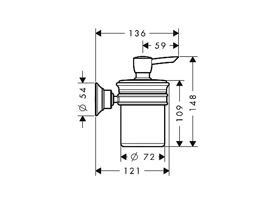 Заказать Дозатор 300 мл Axor Montreux 42019000 в магазине сантехники Santeh-Crystal.ru