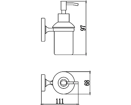 Купить Дозатор Savol 70 S-007031 в магазине сантехники Santeh-Crystal.ru