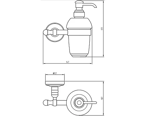Купить Дозатор Migliore Mirella ML.MRL-M068.CRDO в магазине сантехники Santeh-Crystal.ru