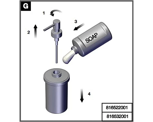 Купить Дозатор Roca Nuova 816522001 в магазине сантехники Santeh-Crystal.ru