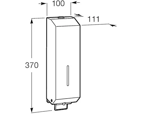 Приобрести Диспенсер для мыла 1500 мл Roca Public 817403001 в магазине сантехники Santeh-Crystal.ru