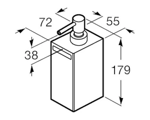 Приобрести Дозатор Roca Rubik 816841001 в магазине сантехники Santeh-Crystal.ru