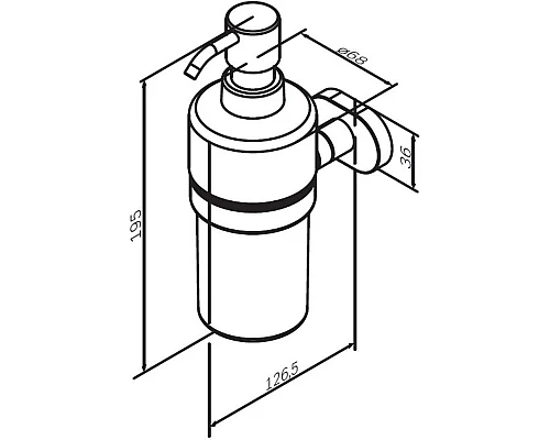 Приобрести Дозатор 150 мл Am.Pm Sense L A7436900 в магазине сантехники Santeh-Crystal.ru
