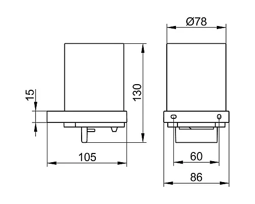 Приобрести Дозатор 180 мл KEUCO Edition 90 Square 19152019000 в магазине сантехники Santeh-Crystal.ru