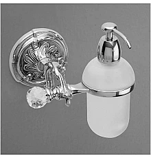 Дозатор жидкого мыла с держателем хром Art&Max Barocco Crystal AM-1788-Cr-C