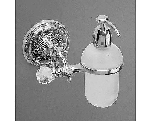 Заказать Дозатор жидкого мыла с держателем хром Art&Max Barocco Crystal AM-1788-Cr-C в магазине сантехники Santeh-Crystal.ru