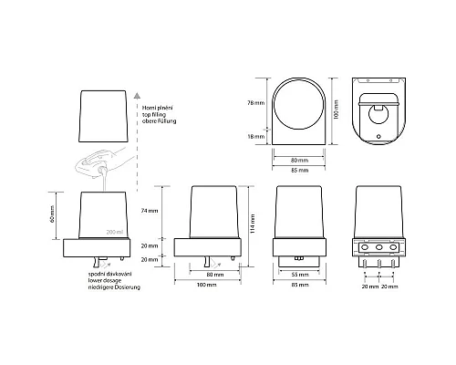 Купить Дозатор 200 мл Bemeta Dark 104309320 в магазине сантехники Santeh-Crystal.ru