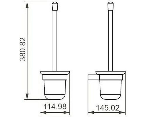 Заказать Ёршик Aquanet 00241909 в магазине сантехники Santeh-Crystal.ru