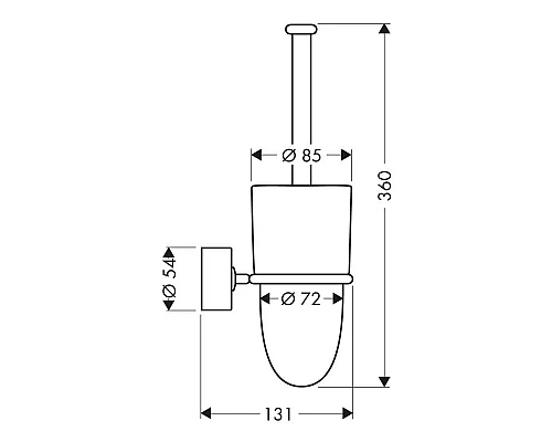 Купить Ёршик Axor Uno 41535000 в магазине сантехники Santeh-Crystal.ru