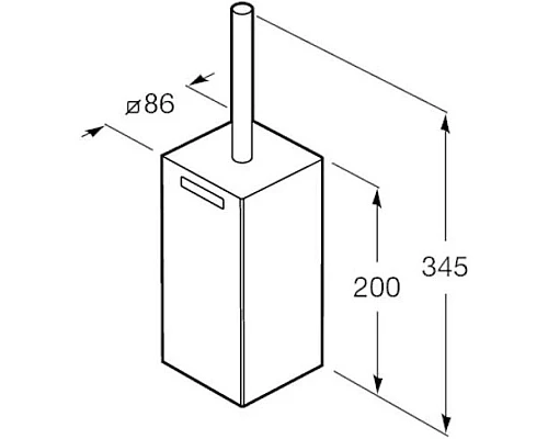 Приобрести Ёршик Roca Rubik 816852001 в магазине сантехники Santeh-Crystal.ru