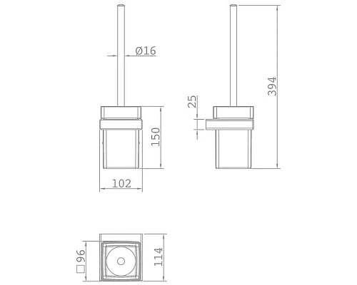 Приобрести Ёршик Teka Formentera 17085020G2 в магазине сантехники Santeh-Crystal.ru