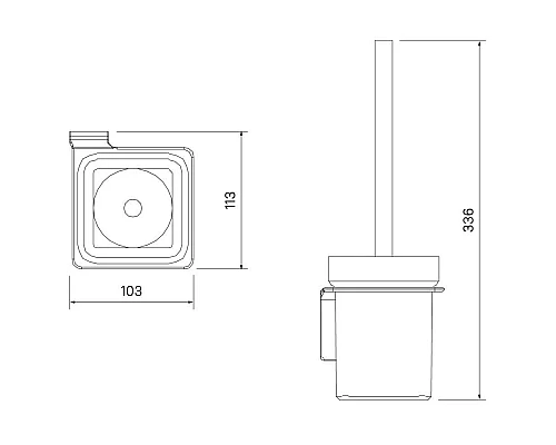Заказать Ёршик IDDIS Slide SLISCG0I47 в магазине сантехники Santeh-Crystal.ru