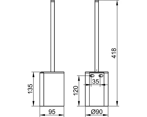 Приобрести Ёршик KEUCO Plan 14972370200 в магазине сантехники Santeh-Crystal.ru