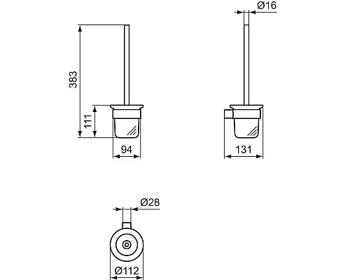 Приобрести Ёршик Ideal Standard Conca T4495GN в магазине сантехники Santeh-Crystal.ru