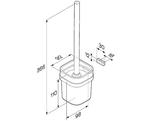 Заказать Ёршик Am.Pm Func A8F33322 в магазине сантехники Santeh-Crystal.ru