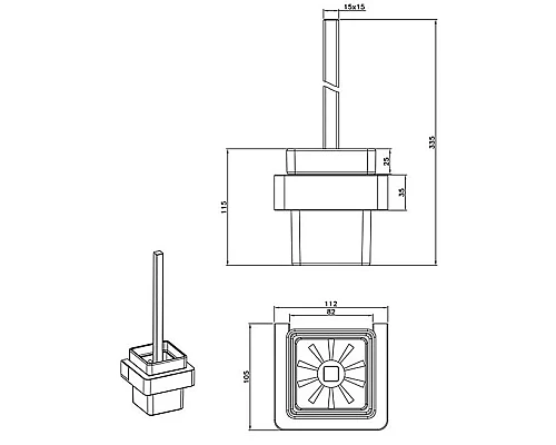 Ёршик AltroBagno Aperto AltroBagnoAperto081203NeOp