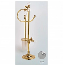 Комплект для туалета хром Art&Max Barocco Crystal AM-1948-Cr-C