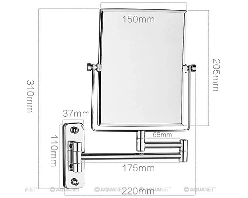 Приобрести Косметическое зеркало Aquanet 1401 в магазине сантехники Santeh-Crystal.ru