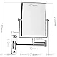 Приобрести Косметическое зеркало Aquanet 1401 в магазине сантехники Santeh-Crystal.ru