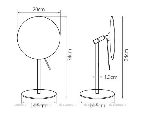 Приобрести Косметическое зеркало Aquanet 2218 в магазине сантехники Santeh-Crystal.ru