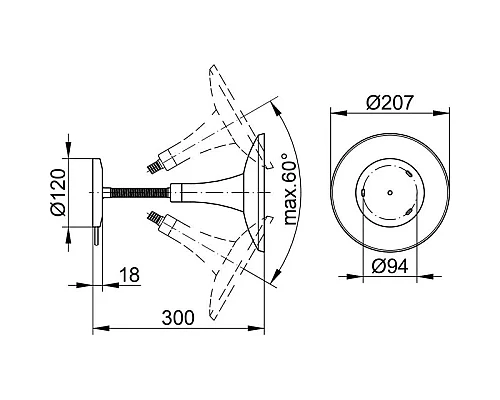 Заказать Косметическое зеркало x 5 KEUCO 17676019001 в магазине сантехники Santeh-Crystal.ru