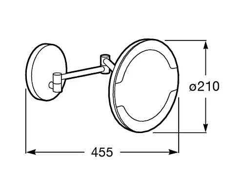 Заказать Косметическое зеркало x 3 Roca Hotels 816380001 в магазине сантехники Santeh-Crystal.ru