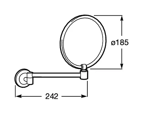 Заказать Косметическое зеркало Roca Hotels Classic 815486001 в магазине сантехники Santeh-Crystal.ru