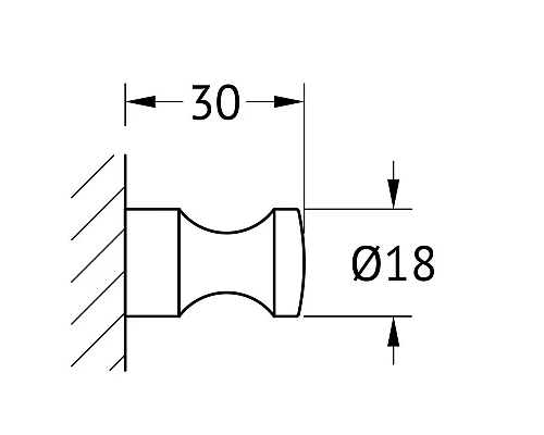 Заказать Крючок FBS Universal UNI 001 в магазине сантехники Santeh-Crystal.ru