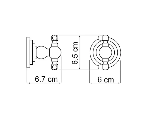 Приобрести Крючок двойной WasserKRAFT Isar К-7323D в магазине сантехники Santeh-Crystal.ru