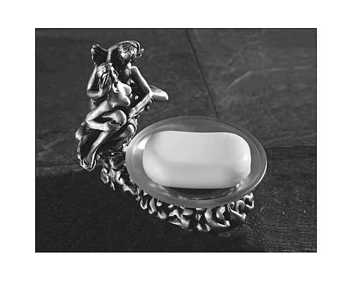 Заказать Мыльница настольная серебро Art&Max Romantic AM-0081C-T в магазине сантехники Santeh-Crystal.ru