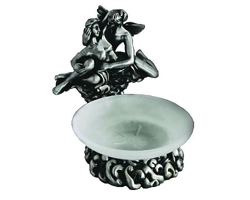 Заказать Мыльница настольная серебро Art&Max Romantic AM-0081C-T в магазине сантехники Santeh-Crystal.ru