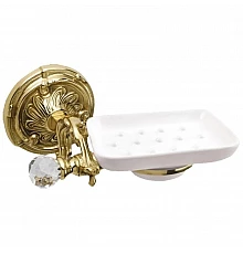 Мыльница с держателем античное золото Art&Max Barocco Crystal AM-1786-Do-Ant-C