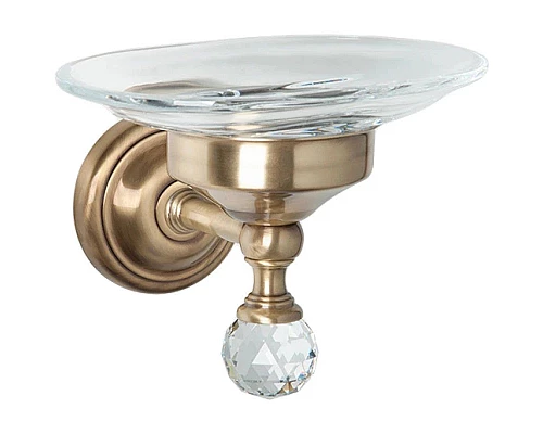 Заказать Мыльница бронза Tiffany World Crystal TWCR106br-sw в магазине сантехники Santeh-Crystal.ru