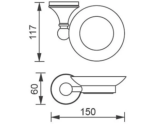 Купить Мыльница Aquanet 00187051 в магазине сантехники Santeh-Crystal.ru