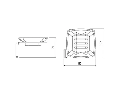 Приобрести Мыльница IDDIS Slide SLISCG0I42 в магазине сантехники Santeh-Crystal.ru